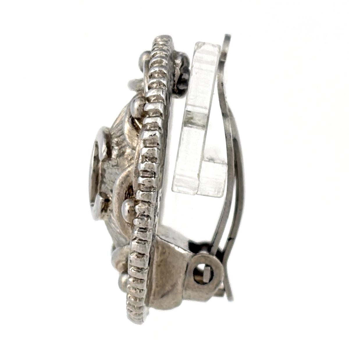 Chanel CC Logo Round Earrings CC Mark — view 2