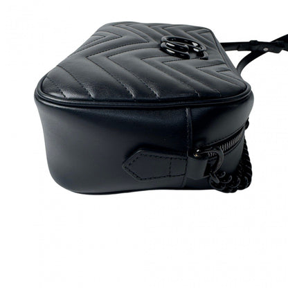 Gucci GG Marmont Shoulder Bag So Black — view 5