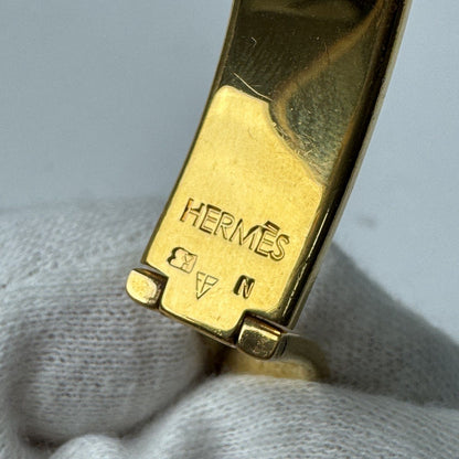 Hermes Clic Clac Bracelet Black Gold — view 6