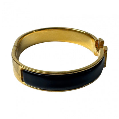 Hermes Clic Clac Bracelet Black Gold — view 4