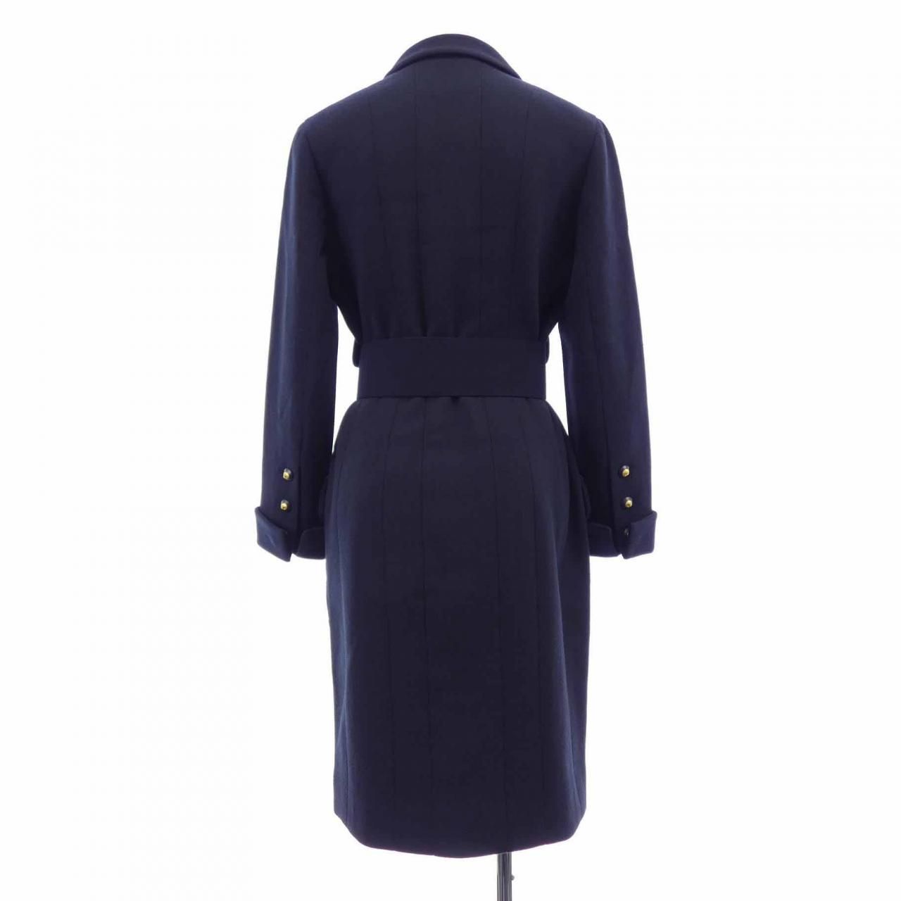 Chanel Vintage Coat Navy — view 2