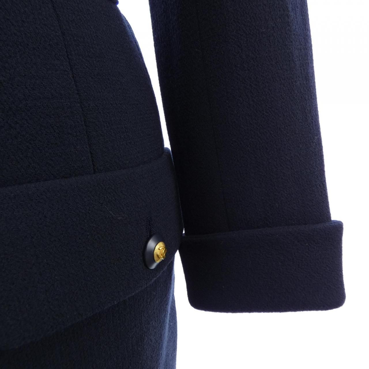 Chanel Vintage Coat Navy — view 5