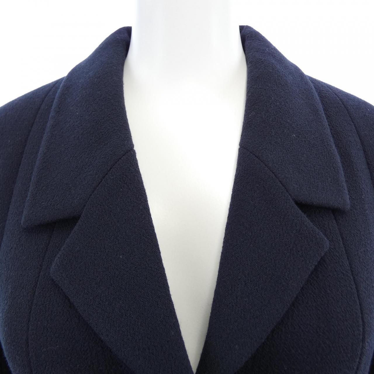 Chanel Vintage Coat Navy — view 4