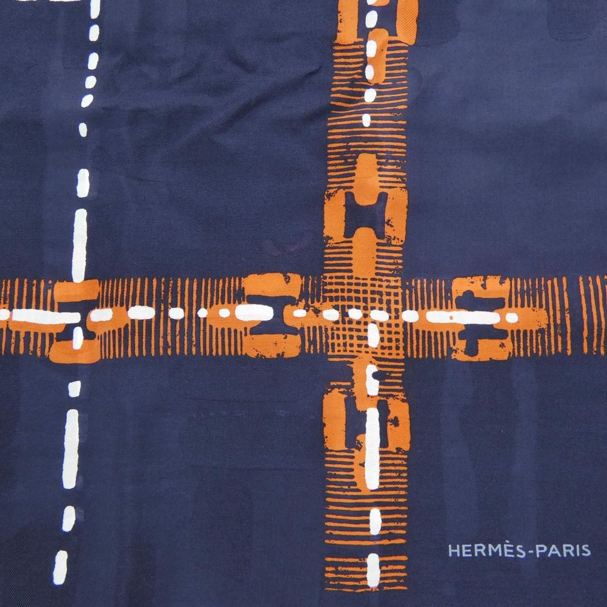 Hermes Echappe Marine Stole Scarf — view 4