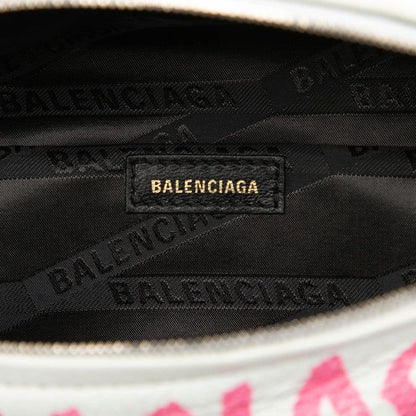 Balenciaga Graffiti S-veneer Crossbody Chain Shoulder Bag White Black Pink — view 5