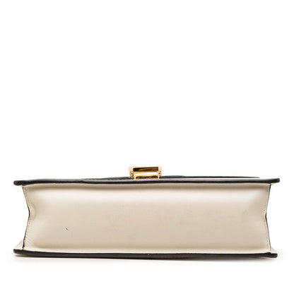 Gucci Sherry Line Sylvie Shoulder Bag White Multicolor Leather — view 3