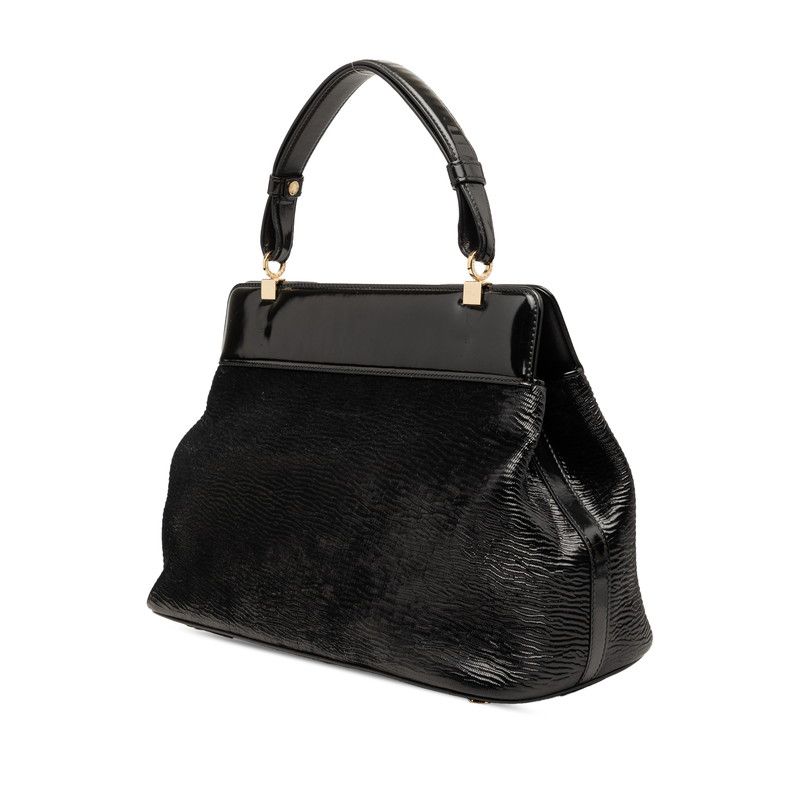 Bvlgari Isabella Rossellini Handbag Black Leather — view 2