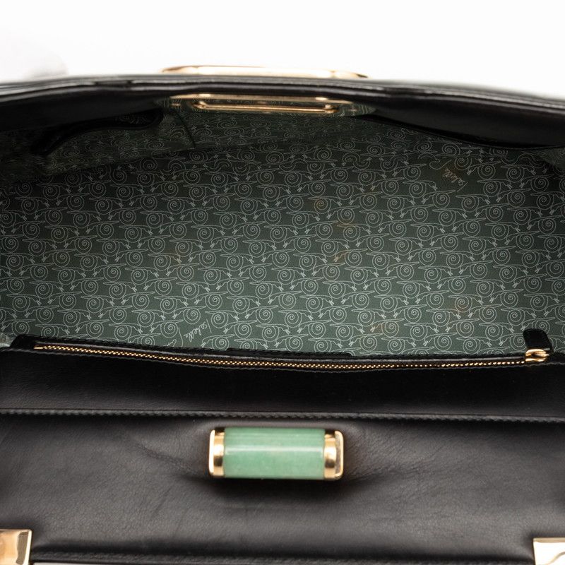 Bvlgari Isabella Rossellini Handbag Black Leather — view 4