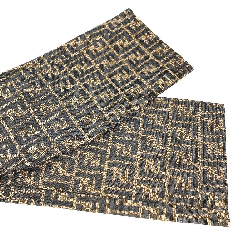 Fendi Pants Zucca Logo Polyester Brown — view 7