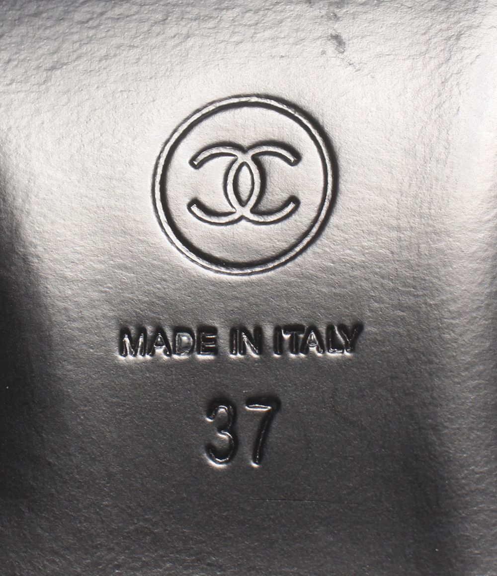 Chanel Platform Monsieur Tweed Thick Sole — view 5