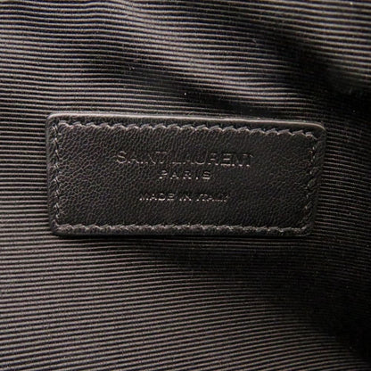 Saint Laurent Paris Skull Canvas Leather Black Clutch Bag — view 6