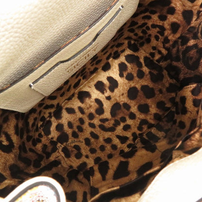 Dolce & Gabbana Shishiri Leather White Multicolor Backpack & — view 5