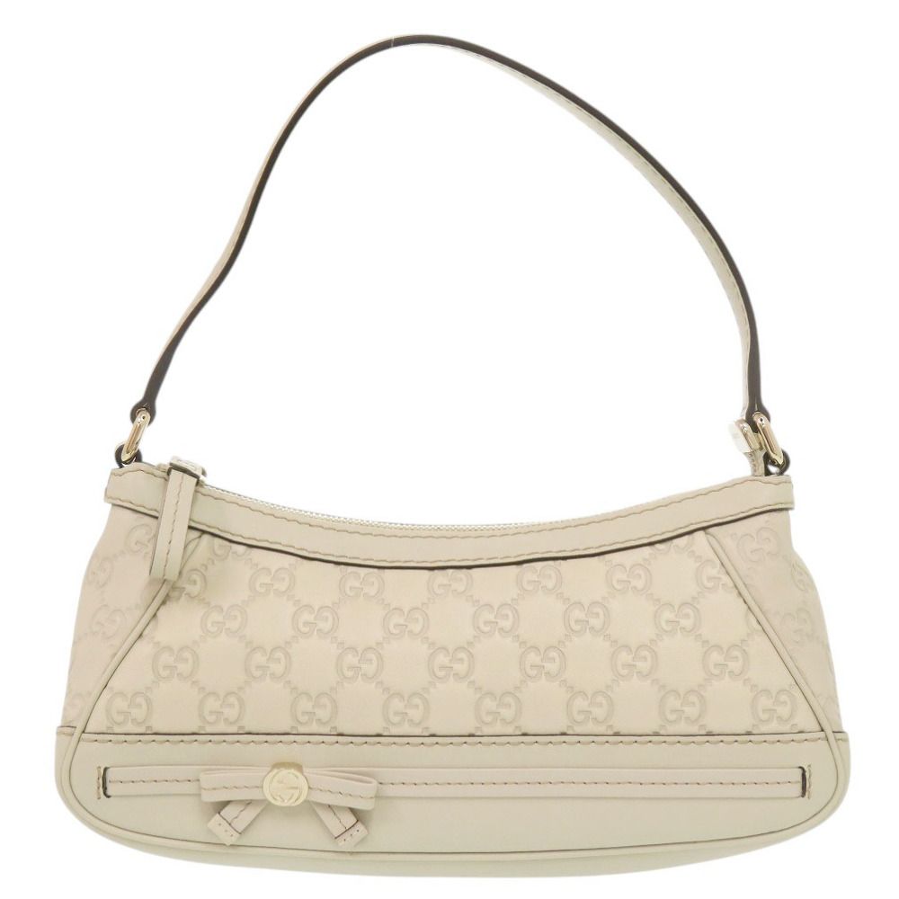 Gucci Guccissima Leather White Shoulder Bag