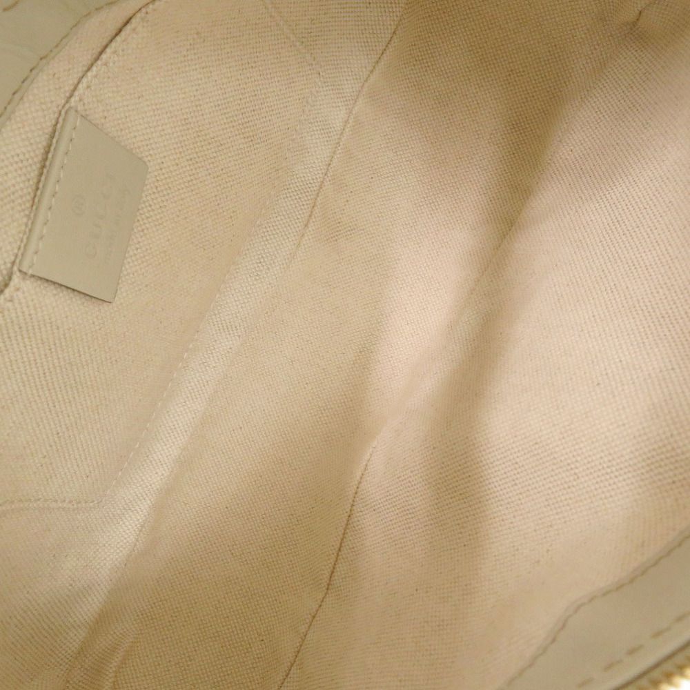 Gucci Guccissima Leather White Shoulder Bag — view 5