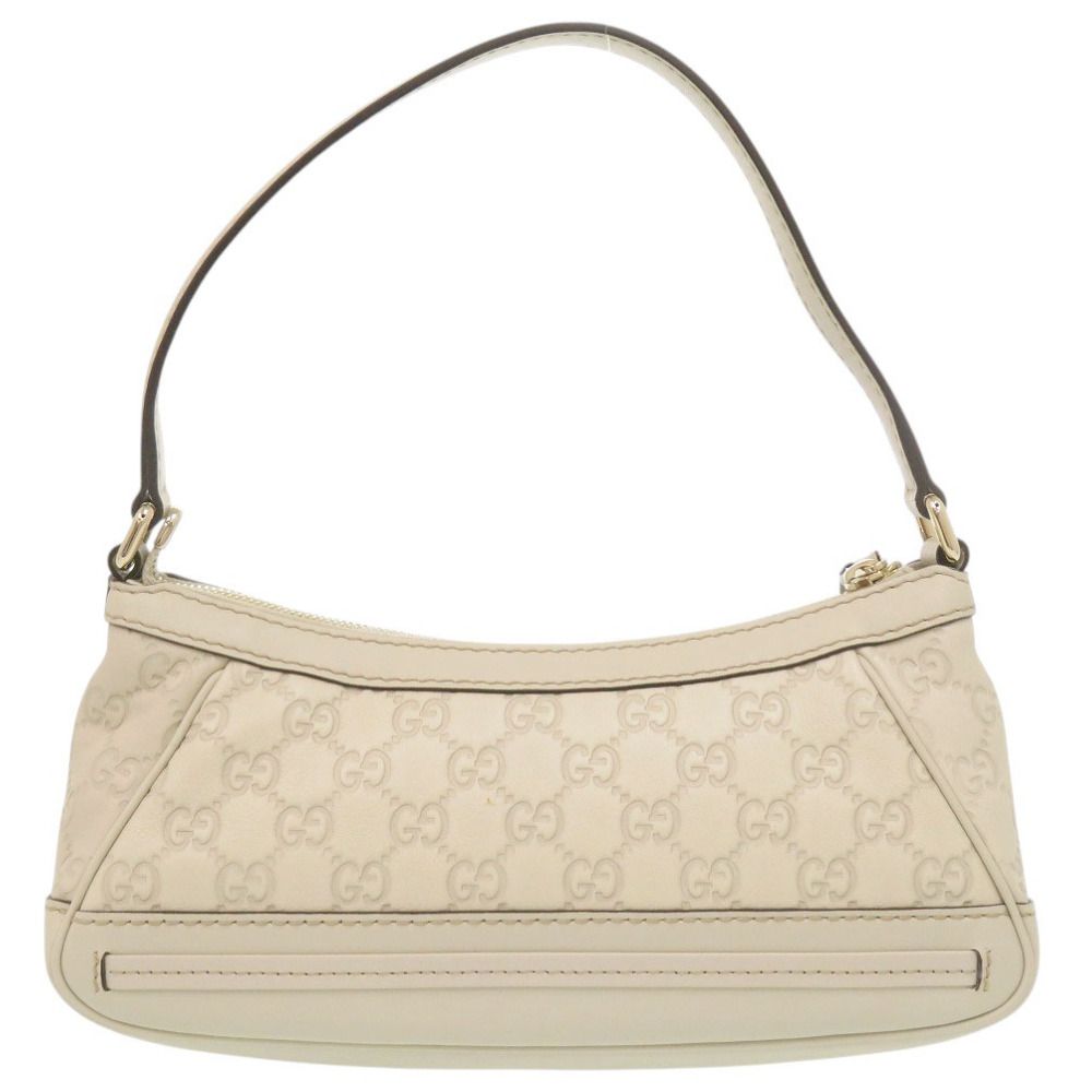 Gucci Guccissima Leather White Shoulder Bag — view 2
