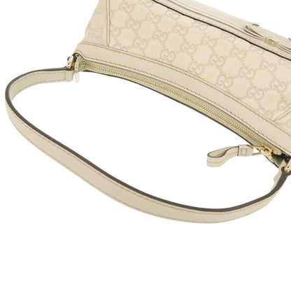 Gucci Guccissima Leather White Shoulder Bag — view 7