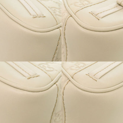 Gucci Guccissima Leather White Shoulder Bag — view 4