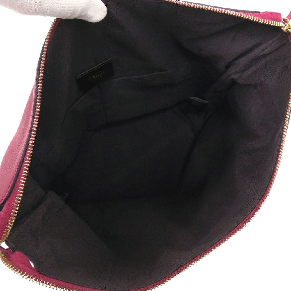 Fendi Leather Pink Handbag — view 6