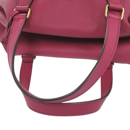 Fendi Leather Pink Handbag — view 5