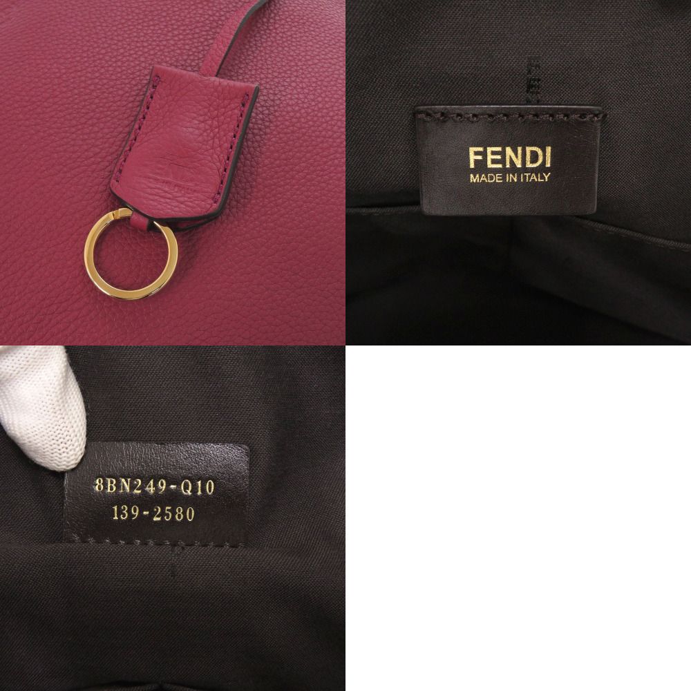 Fendi Leather Pink Handbag — view 7