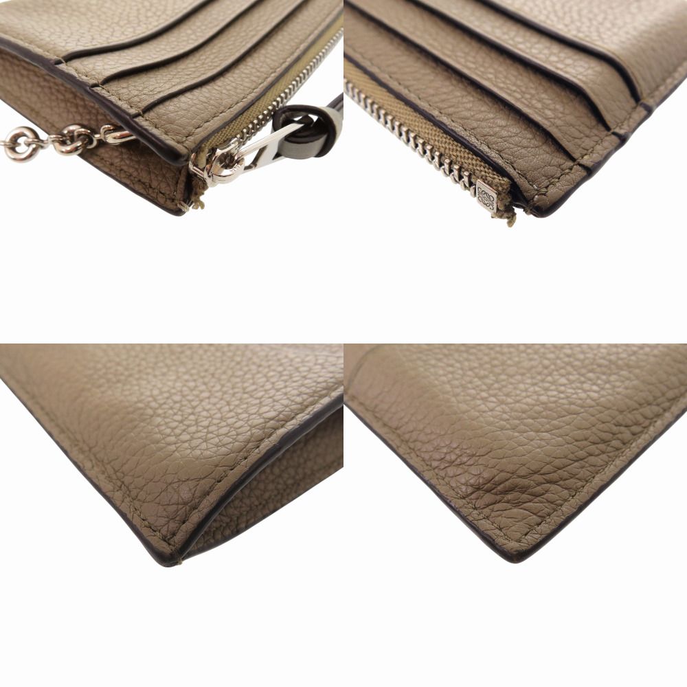 Loewe Anagram Square Key Hook Khaki Coin Case — view 4