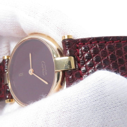 Cartier Must Vendome SM Vermeil Watch Bordeaux Dial — view 6