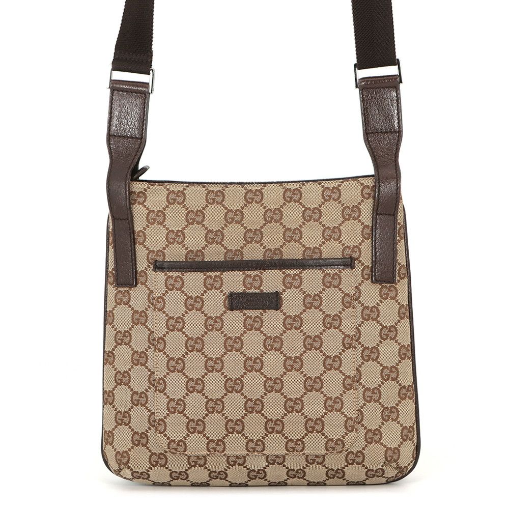 Gucci Shoulder Bag GG Canvas Leather