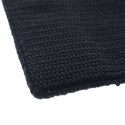 Celine Crochet Strap Logo Cotton Tote Bag Black — view 4