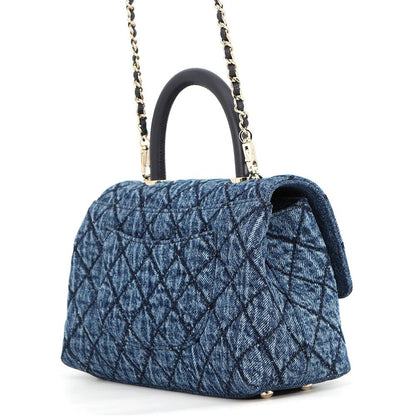 Chanel Quilted CC Logo Coco Handle Washed Denim x S 2-Way Shoulder Bag — view 2