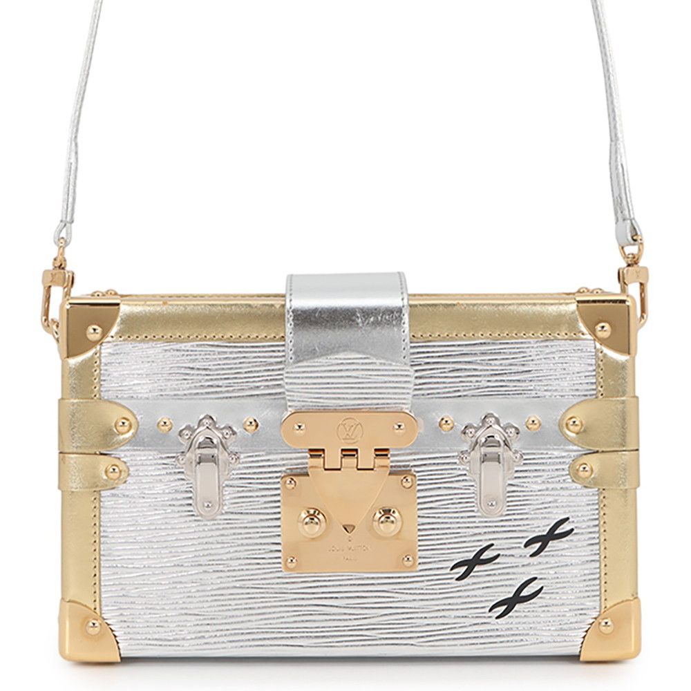 Louis Vuitton Shoulder Bag Epi Metallic Petite 2-Way Clutch