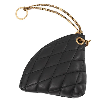 Saint Laurent Paris Coin Case Sad Lambskin Wallet Black — view 3