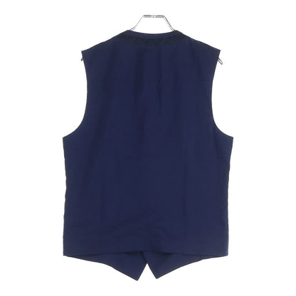 Dior Homme Satin Line Contrast Color Gilet Vest Navy — view 2
