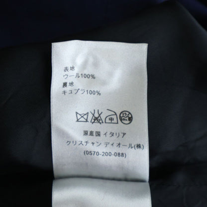 Dior Homme Satin Line Contrast Color Gilet Vest Navy — view 8
