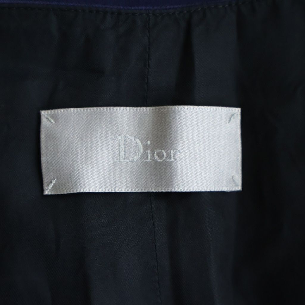 Dior Homme Satin Line Contrast Color Gilet Vest Navy — view 7