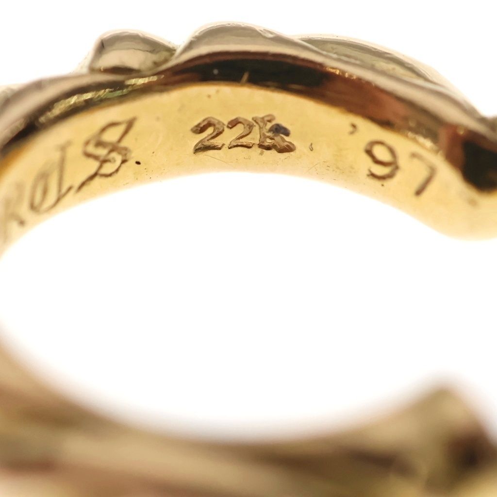 Chrome Hearts 22K Hoop Scrool Scroll Earrings Gold — view 6