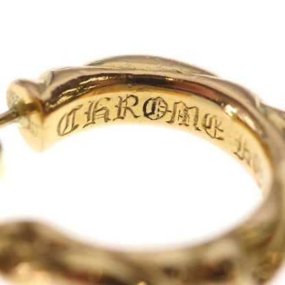 Chrome Hearts 22K Hoop Scrool Scroll Earrings Gold — view 5