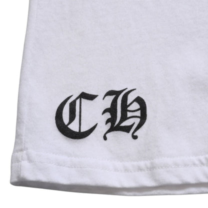 Chrome Hearts Cemetery Big Cross T-Shirt CH Scroll Label CH Logo White — view 8