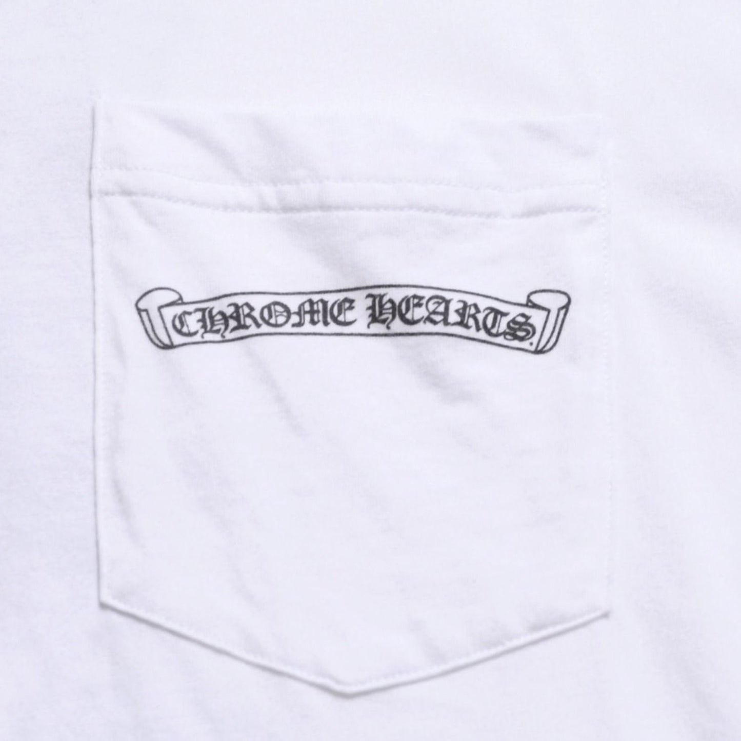 Chrome Hearts Cemetery Big Cross T-Shirt CH Scroll Label CH Logo White — view 7