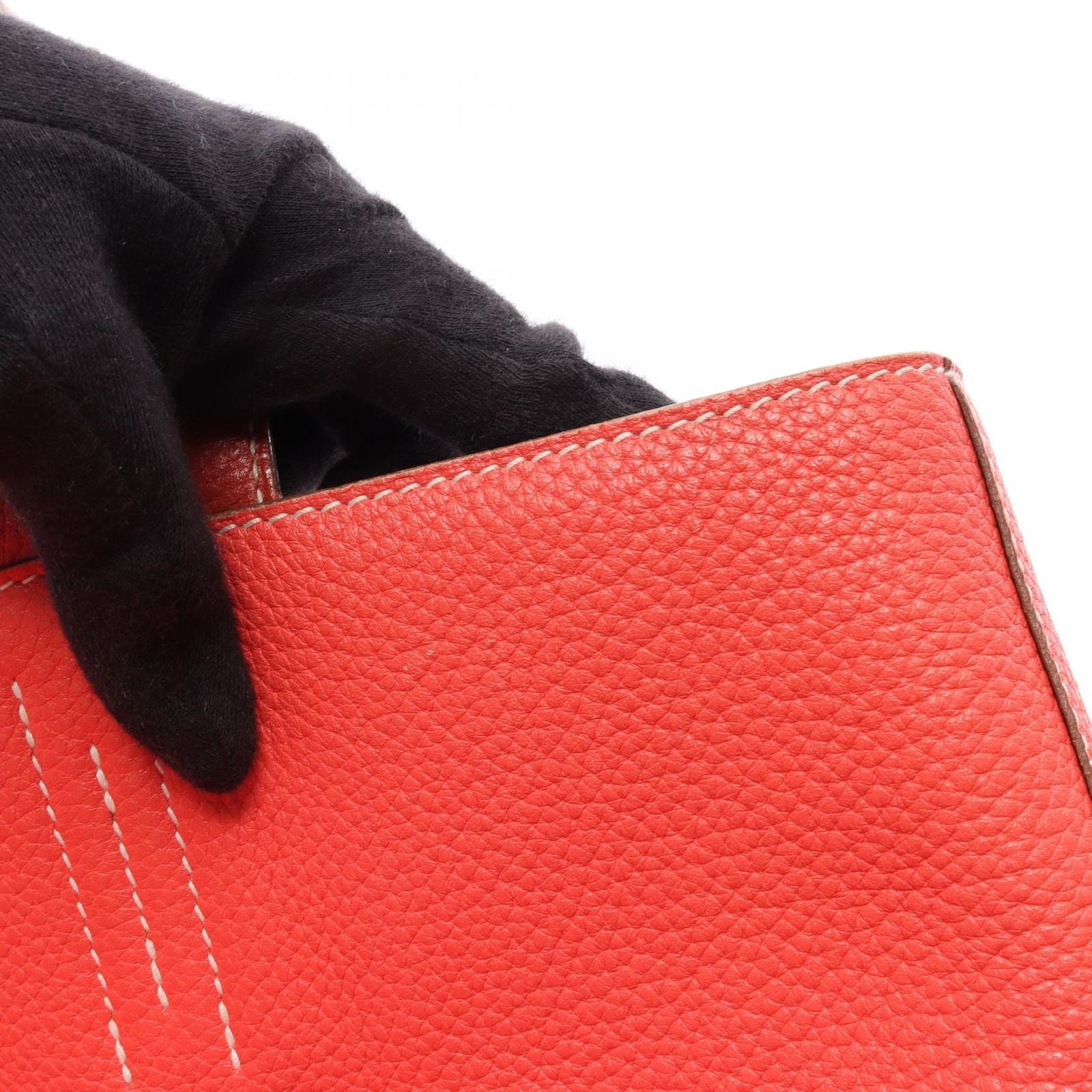 Hermes Tote Bag Double Sens 45 Bougainvillea le Juduse Leather — view 8