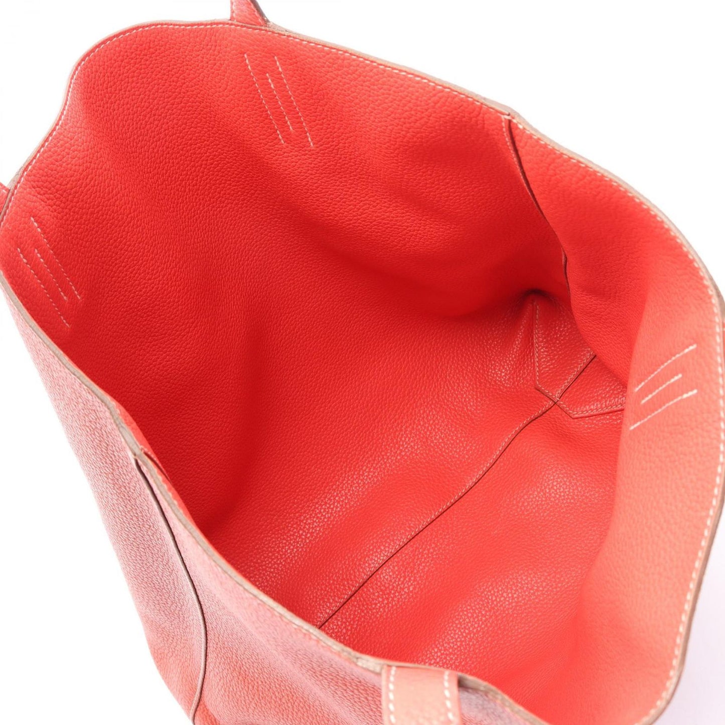 Hermes Tote Bag Double Sens 45 Bougainvillea le Juduse Leather — view 3
