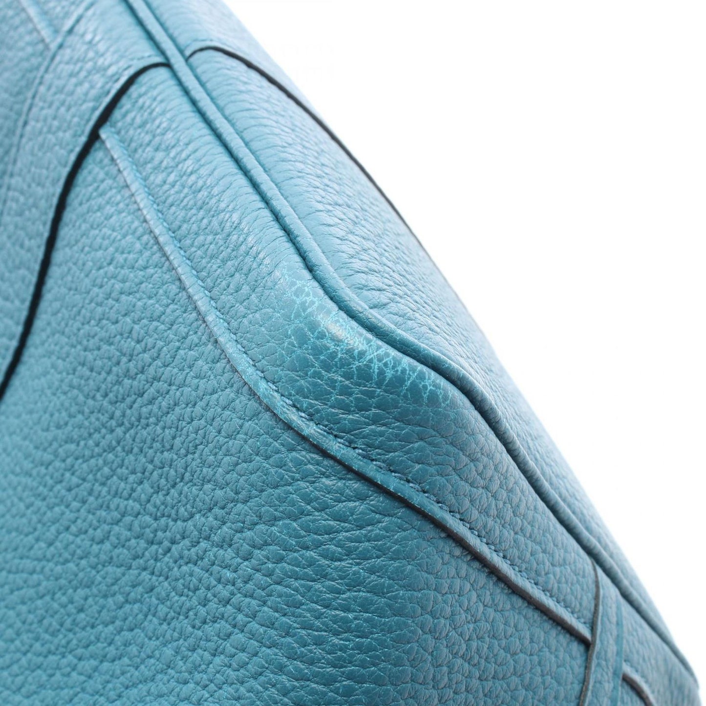 Hermes Tote Bag Garden Party PM Cobalt Leather — view 8