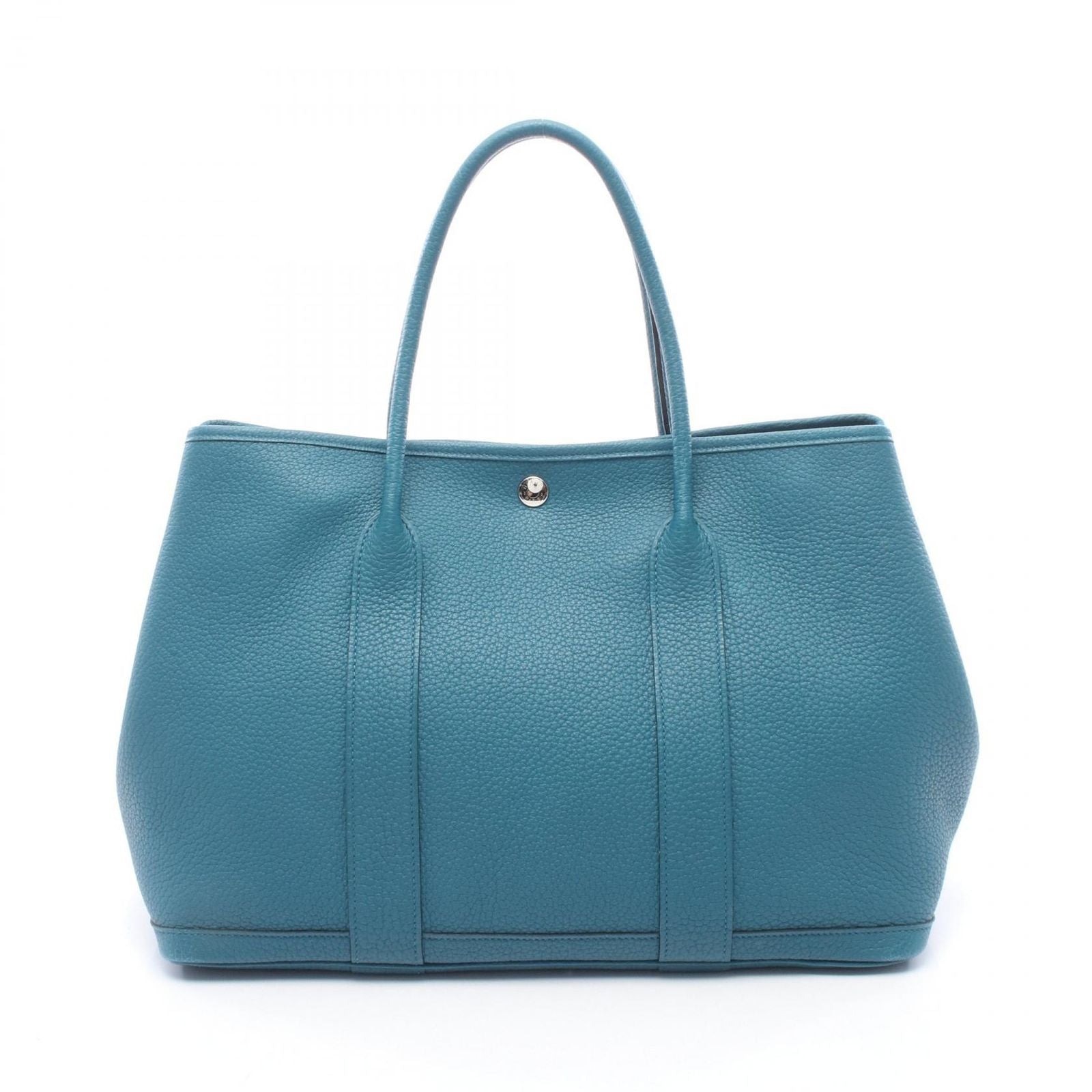 Hermes Tote Bag Garden Party PM Cobalt Leather