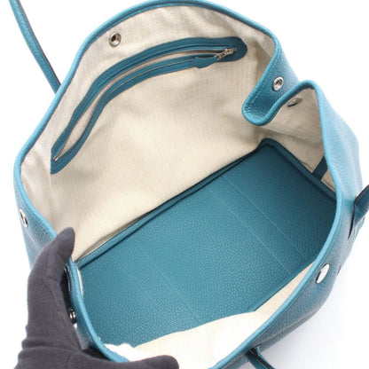 Hermes Tote Bag Garden Party PM Cobalt Leather — view 3