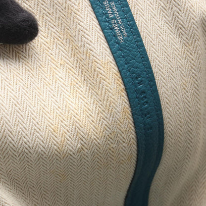 Hermes Tote Bag Garden Party PM Cobalt Leather — view 6