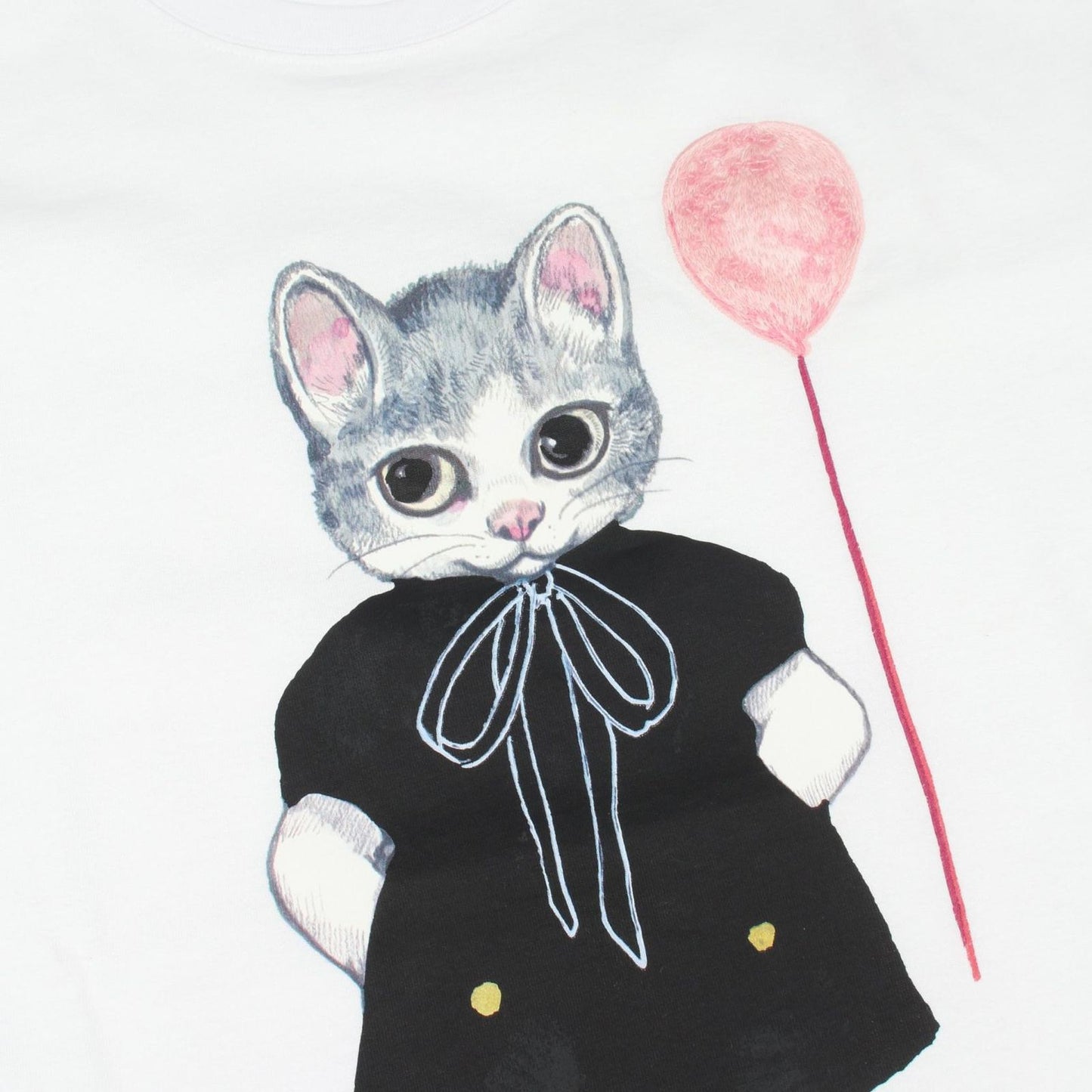 Gucci Short Sleeve T-Shirt Yuko Higuchi Cat Sequin Cotton — view 5