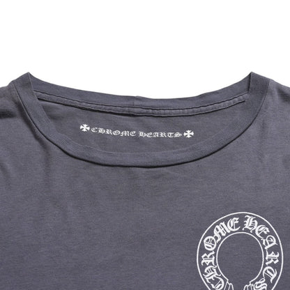 Chrome Hearts Long Sleeve Top Gray Horseshoe Logo Scroll Label — view 3