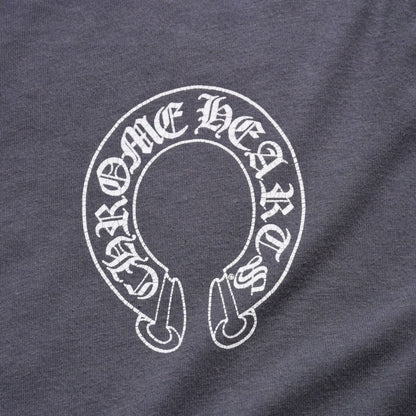 Chrome Hearts Long Sleeve Top Gray Horseshoe Logo Scroll Label — view 7