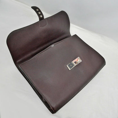 Hermes Sac A Depeches 41 Tote Bag Brown Construction Togo Business — view 6