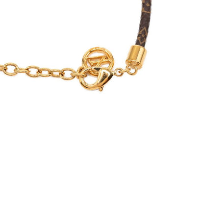 Louis Vuitton Monogram Bracelet Blooming Heart Brown Plated — view 4