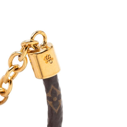 Louis Vuitton Monogram Bracelet Blooming Heart Brown Plated — view 5